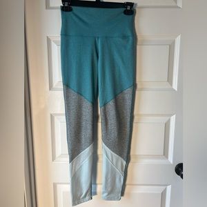 Aerie chill play move color-block leggings mesh; S